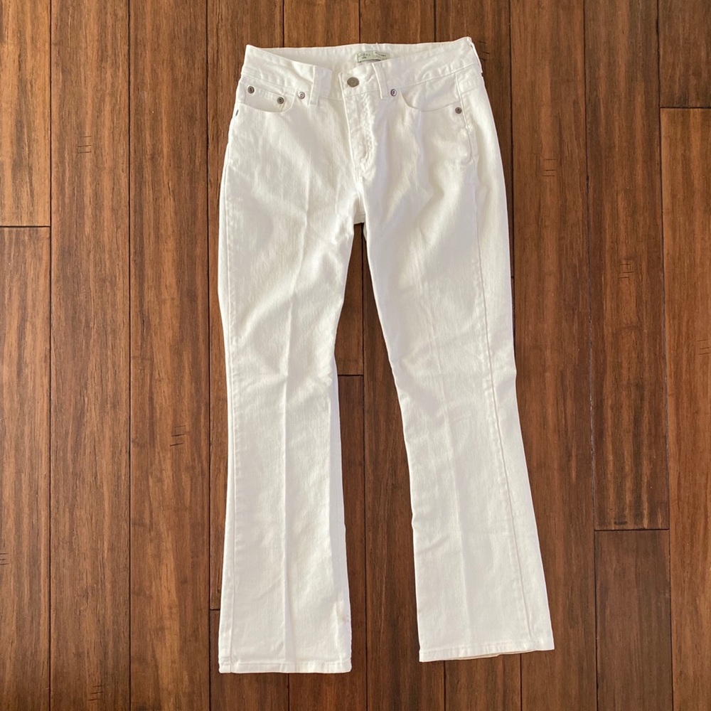 🔥 Riders by Lee No Gap Waist Boot Cut sz 10 White